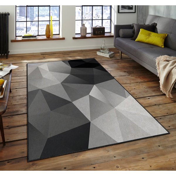 Estera 103 matta 120 x 180 cm - Svart/vit/gr