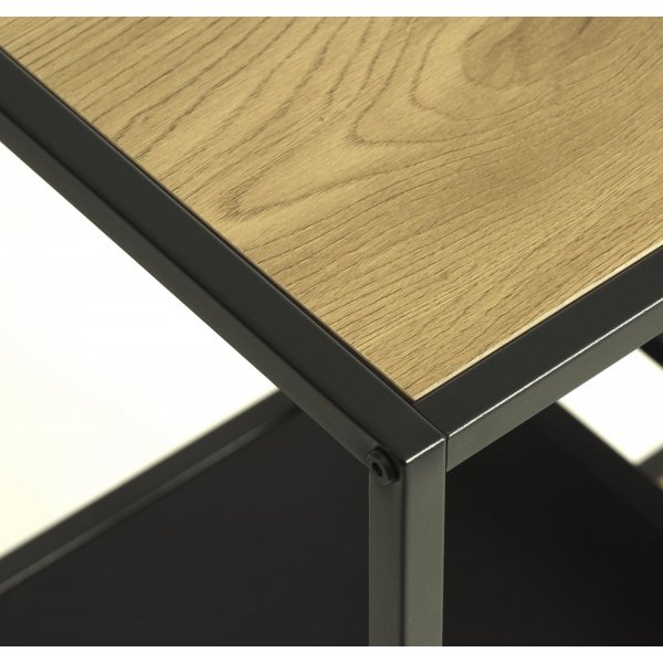 Medici bokhylla H146 cm - Ek/svart