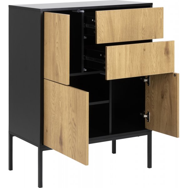 Armoire Seaford - Chêne/noir Armoire Seaford - Chêne/noir