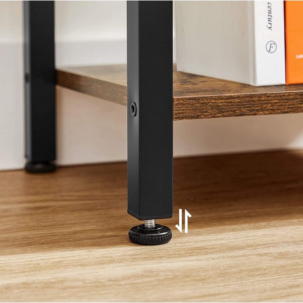 Bibliothque Petter 40 x 187,5 cm - Marron/noir