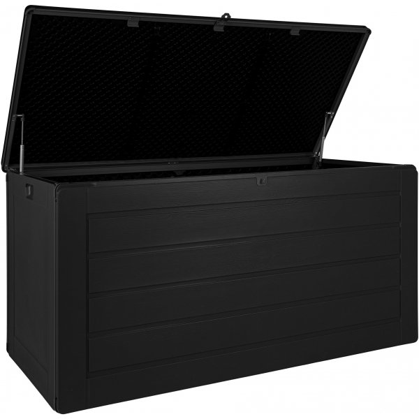 Dubrovnik dynbox 146,5 x 71 x 75 cm 680 liter - Svart plast Dubrovnik dynbox 146,5 x 71 x 75 cm 680 liter - Svart plast