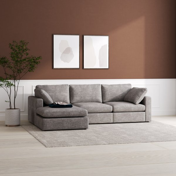 Divansoffa Falkenberg gr 296 cm vndbar divan + Textilrengring fr mbler