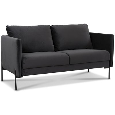 Kingsley 2,5-sits soffa - Antracit sammet