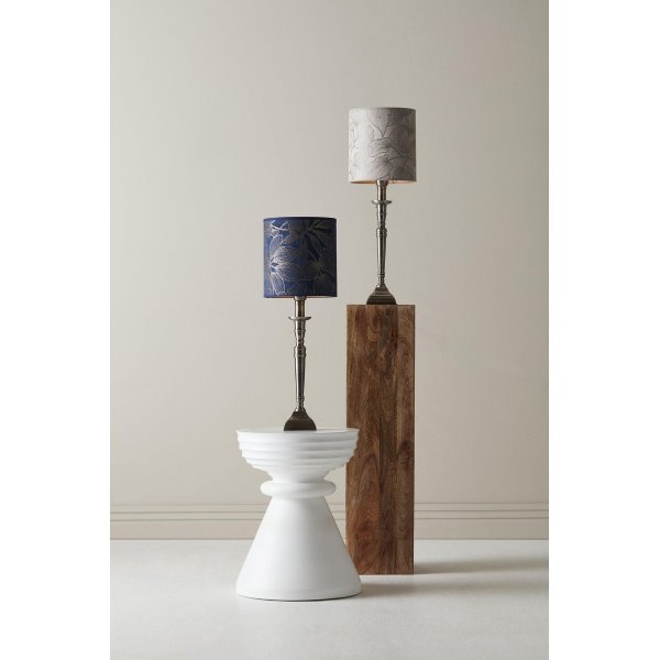 Pied de lampe de salon - Argent antique Pied de lampe de salon - Argent antique