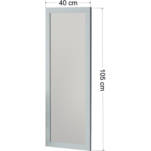 Miroir mural Ovea - Blanc Miroir mural Ovea - Blanc