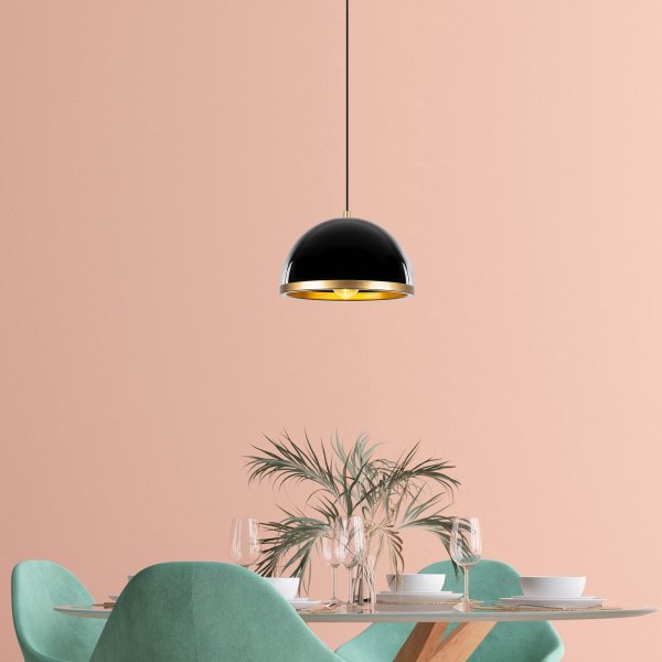 Plafonnier Fender 11536 - Noir/or Plafonnier Fender 11536 - Noir/or