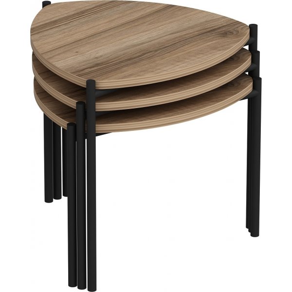 Table Lenny 45 x 45 cm - Noyer