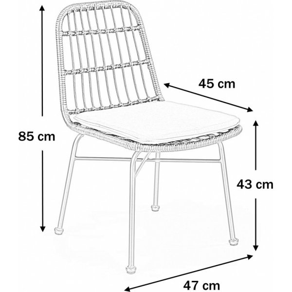 Chaise de salle à manger Cadeira 401 - Noir Chaise de salle à manger Cadeira 401 - Noir