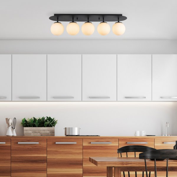 Plafonnier Well 11740 - Noir/blanc