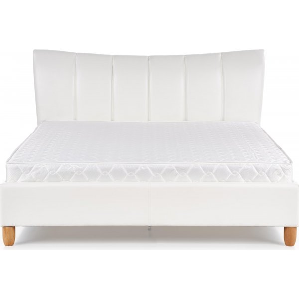 Batol bedframe 160x200 cm in wit kunstleer