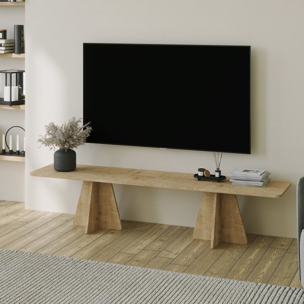Paddenstoel tv-meubel - Saffier eiken Paddenstoel tv-meubel - Saffier eiken