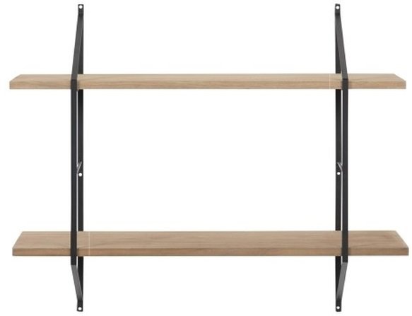 Anaheim v�gghylla 2 hyllor - Ek/svart