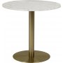 Corby matbord 80 cm - Vit marmor