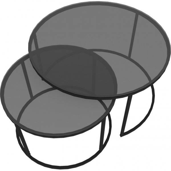 Kyoto satsbord 60/80 cm - Svart