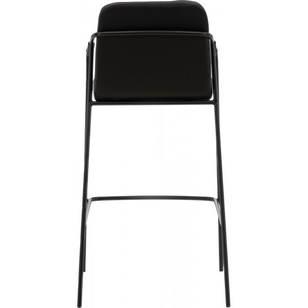Tabouret de bar torsad - PU noir