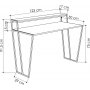 Pal skrivbord 123x50 cm - Antracit