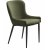 Chaise de salle  manger Boss en tissu boucl vert