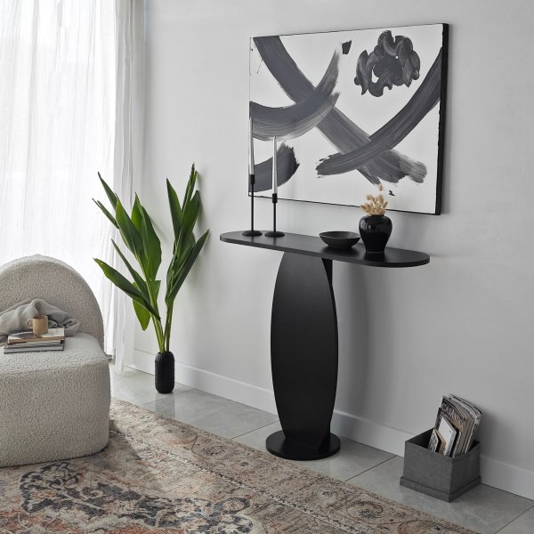 Table en relief Ellittica 100 x 30 cm - Anthracite Table en relief Ellittica 100 x 30 cm - Anthracite