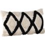 Emelie kuddfodral 50 x 30 cm - Svart/vit