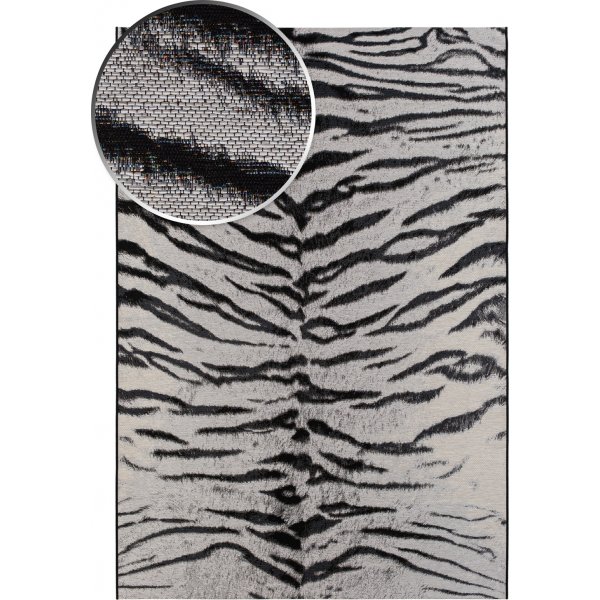 Domani Tiger flatvvd matta Silver