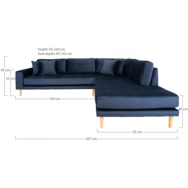 Lido Hrnsoffa med ppet avslut - Bl