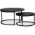 Solano satsbord Ø80/60 cm - Svartbetsad ask Solano satsbord Ø80/60 cm - Svartbetsad ask