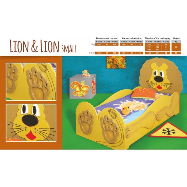 Lejon barnsäng - Valfri storlek! Lejon barnsäng - Valfri storlek!