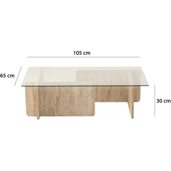 Escape soffbord - Travertin