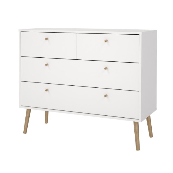 Bodo Byrå 2 + 2 lådor - Vit Bodo Byrå 2 + 2 lådor - Vit