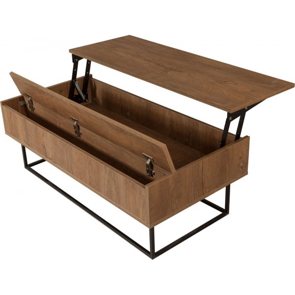 Estor soffbord 120 x 60/92 cm - Valnt/svart