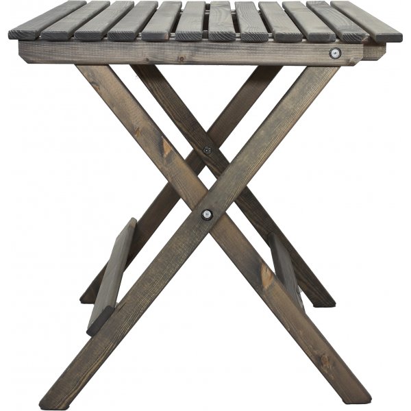 Table de groupe d'extrieur Wilma 65 x 65 cm avec 2 chaises Knohult - Gris