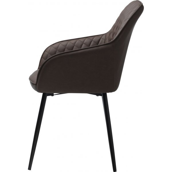 Fauteuil Florida en PU marron Fauteuil Florida en PU marron