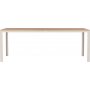 Matgrupp; 6 stolar och matbord 205 x 90 cm beige - Copacabana