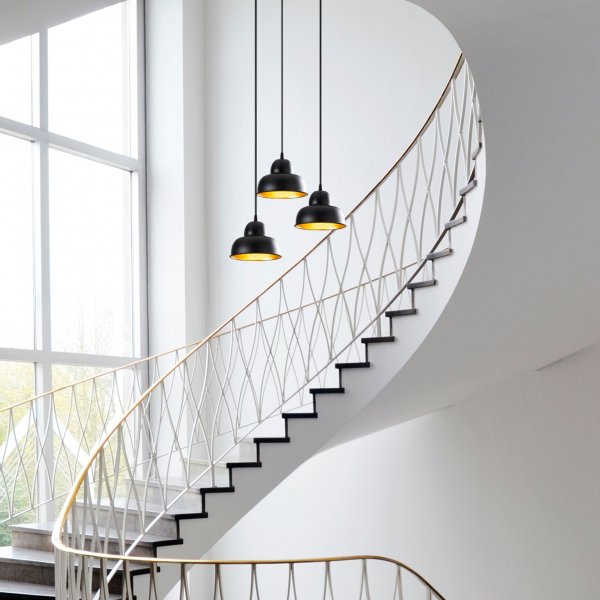 Plafonnier Bergame 180-S2 - Noir