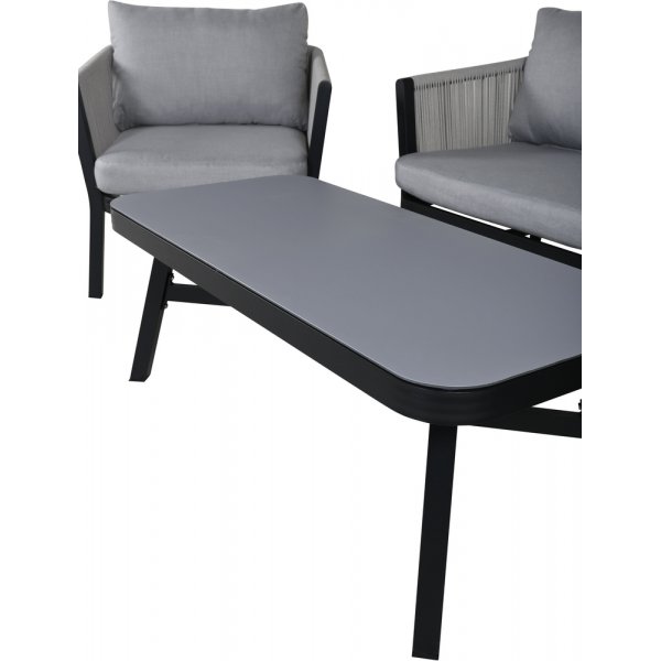 Groupe de canapés Virya - Noir/Gris Groupe de canapés Virya - Noir/Gris