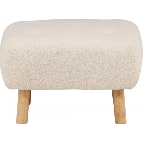 Salina sittpuff - Vit teddy Salina sittpuff - Vit teddy