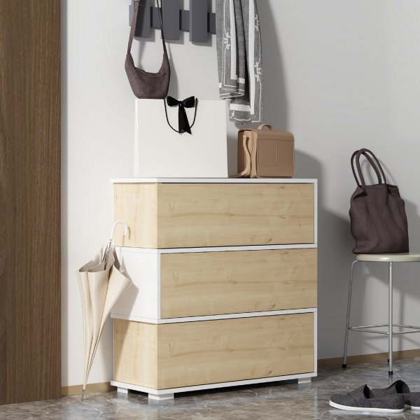 Aris skosk�p - Safir ek/vit