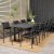 Ensemble de salle  manger d'extrieur Marbella avec 8 chaises Santorini - Noir