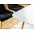 Ceres matbord 140 cm - Vit/guld