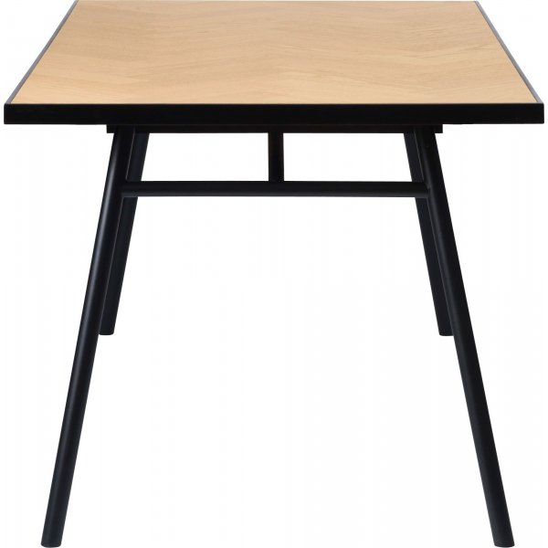 Table  manger Fishbone 180x90 cm - Noir / Chne