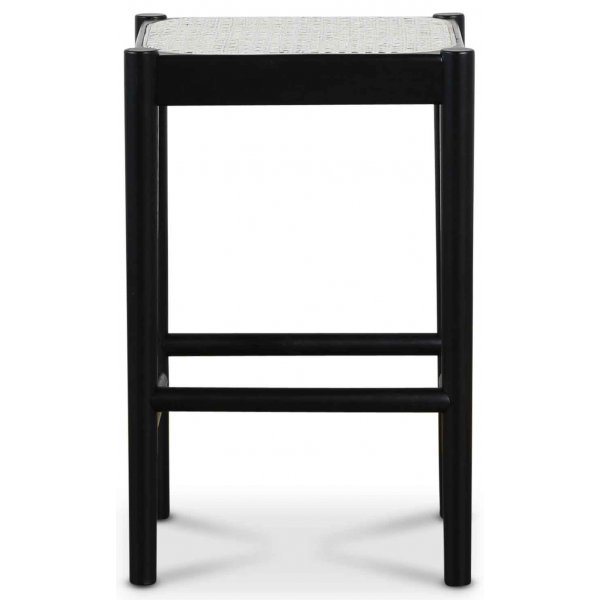 Twin barpall - Svart med rotting + Textilrengöring för möbler Twin barpall - Svart med rotting + Textilrengöring för möbler