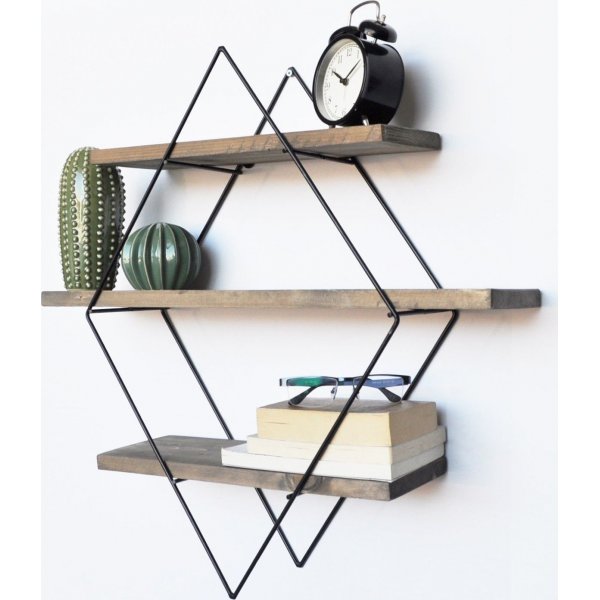 Walter wandplank 07 - Walnoot/zwart