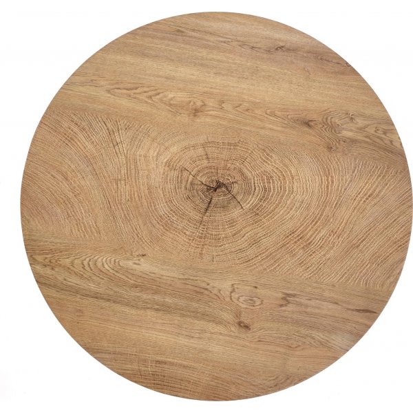 Table basse ronde Ennis Ø80 cm - Chêne/noir Table basse ronde Ennis Ø80 cm - Chêne/noir