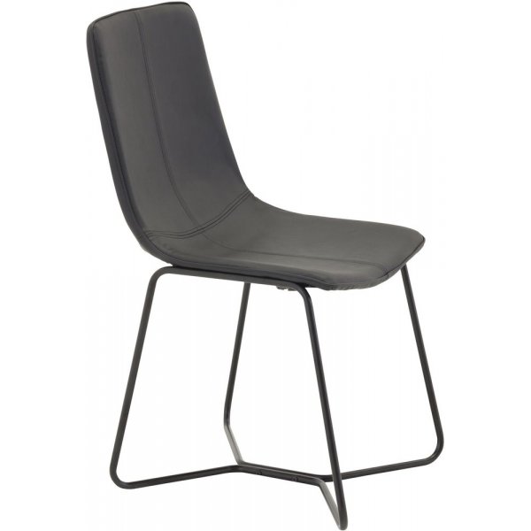 Malcolm matstol - Svart PU Malcolm matstol - Svart PU