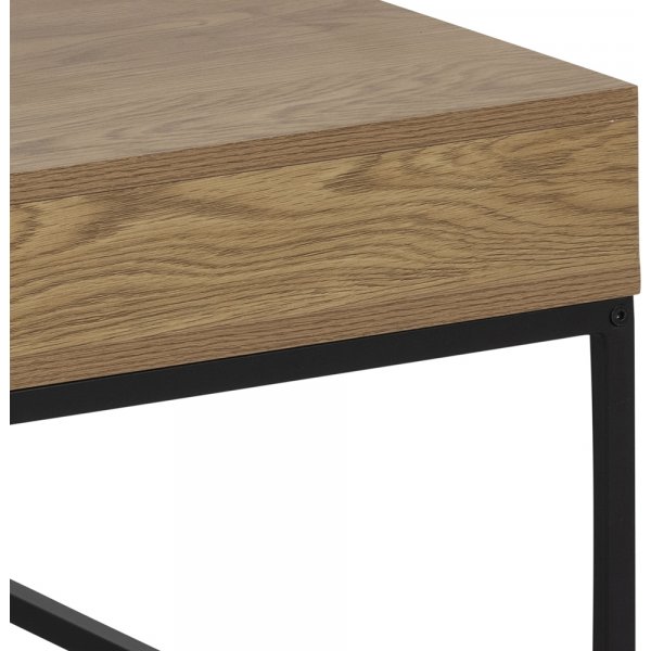 Table basse Willford 80 x 80 cm - Chêne/noir Table basse Willford 80 x 80 cm - Chêne/noir