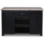 Heritage Kks med marmor - Svart stomme / Grbeige marmor