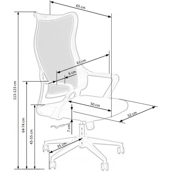 Chaise de bureau Selva - Noir/gris Chaise de bureau Selva - Noir/gris