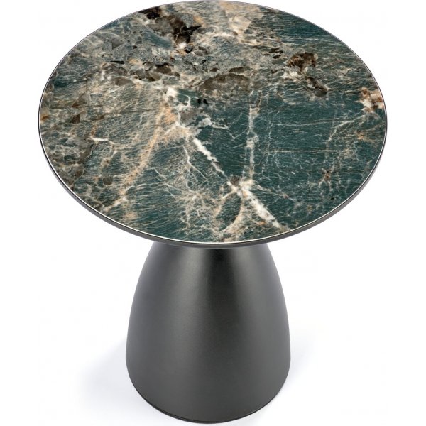 Table basse Morena Ø50 cm - Marbre vert/noir/or Table basse Morena Ø50 cm - Marbre vert/noir/or