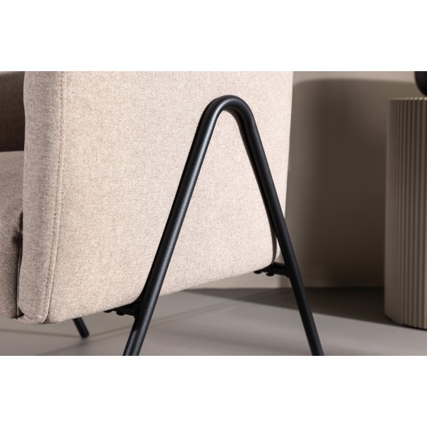 Rika fåtölj - Beige/Svart Rika fåtölj - Beige/Svart