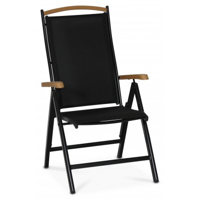 Ekenäs positionsstol - Svart aluminium / Polywood + Möbelvårdskit för textilier